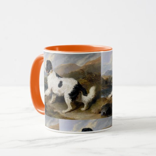 Edwin Henry Landseer Lion A Newfoundland Dog Mok (Voorkant links)
