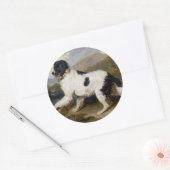 Edwin Henry Landseer Lion A Newfoundland Dog Ronde Sticker (Envelop)