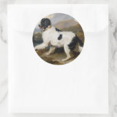 Edwin Henry Landseer Lion A Newfoundland Dog Ronde Sticker (Tas)