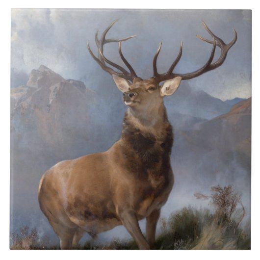 Edwin Henry Landseer | Monarch van de Glen Tegeltje (Voorkant)