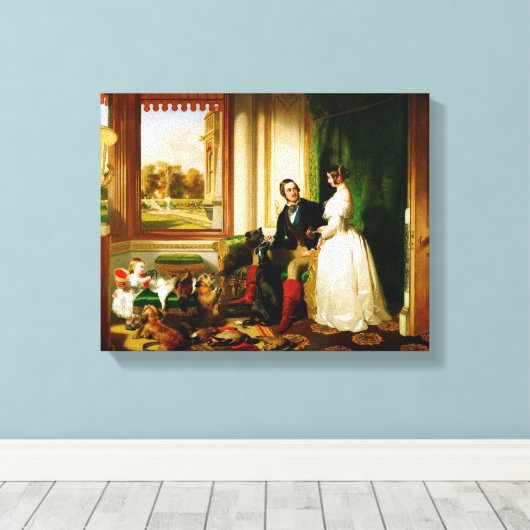Edwin Landseer Windsor Castle in Modern Times Canvas Afdruk (Insitu (Houten vloer))