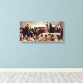 Edwin Long - De huwelijksmarkt van Babylon Canvas Afdruk (Insitu (Houten vloer))