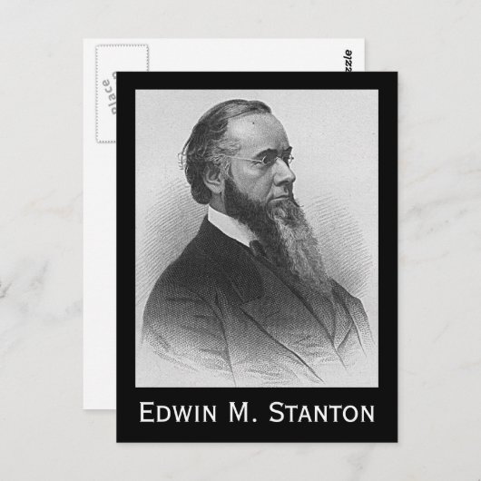 Edwin M. Stanton Briefkaart (Voorkant / Achterkant)