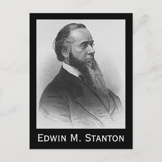 Edwin M. Stanton Briefkaart (Voorkant)