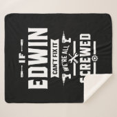 Edwin Persoonlijke naam Birthday Gift Sherpa Deken (Voorkant (horizontaal))