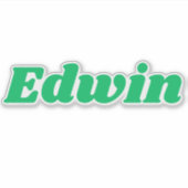 Edwin Sticker (Voorkant)