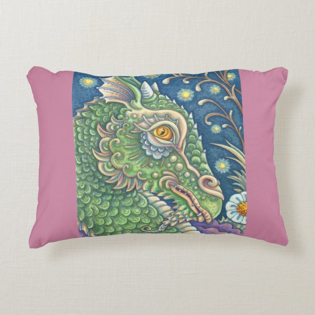 Edwin's Dragon Fantasy ACCENT PILLOW Decoratief Kussen (Voorkant)
