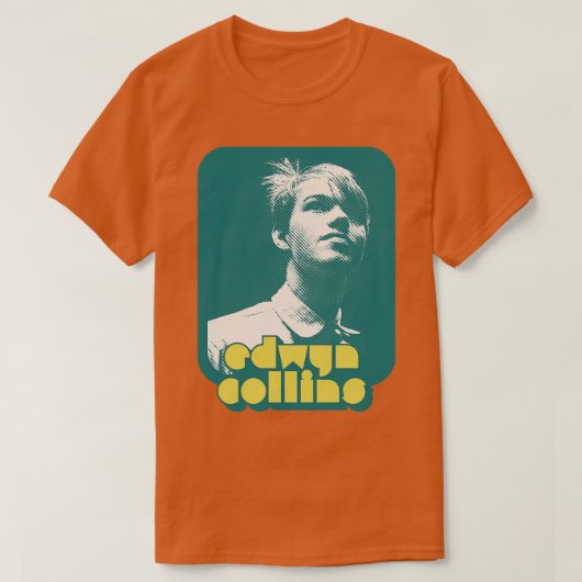 Edwyn Collins 80s Retro Fan Design T-shirt (Design voorkant)