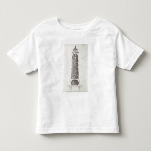 Edystone Lighthouse gegraveerd door John Record (f Kinder Shirts (Voorkant)
