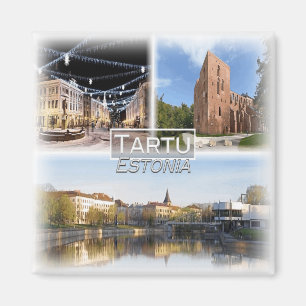 EE0005 Europa, Estland, Tartu, Koelkast Magneet