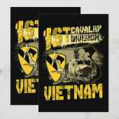 EE1 Huey Helikopter 1st Cavalry Division Vietnam V Kaart (Voorkant / Achterkant)
