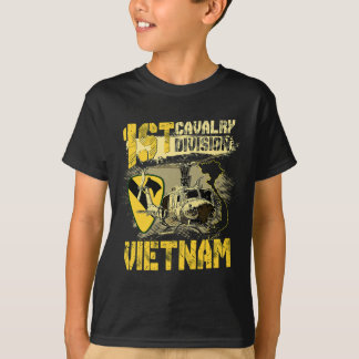 EE1 Huey Helikopter 1st Cavalry Division Vietnam V T-shirt