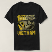 EE1 Huey Helikopter 1st Cavalry Division Vietnam V T-shirt (Design voorkant)