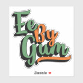 Ee by Gum, Yorkshire Dialect, Slang, Engels Sticker (Vel)