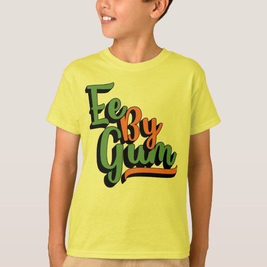 Ee by Gum, Yorkshire Dialect, Slang, Engels T-shirt (Voorkant)