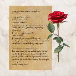 EE Cummings Poem Legpuzzel