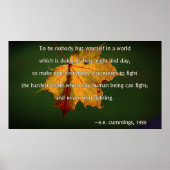 EE Cummings Poster (Voorkant)