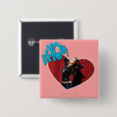 EE-JOUW! Cateman Vierkante Button 5,1 Cm (Voorkant /achterkant)