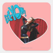 EE-JOUW! Cateman Vierkante Sticker (Voorkant)