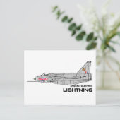 EE Lightning - 56 Squadron RAF Briefkaart (Staand voorkant)