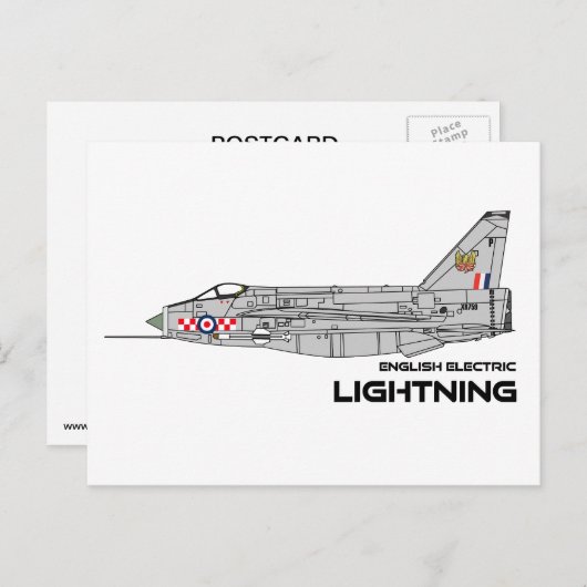 EE Lightning - 56 Squadron RAF Briefkaart (Voorkant / Achterkant)