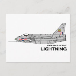 EE Lightning - 56 Squadron RAF Briefkaart