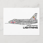 EE Lightning - 56 Squadron RAF Briefkaart (Voorkant)