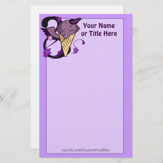 EE-plant Ice Cream Briefpapier (Voorkant / Achterkant)