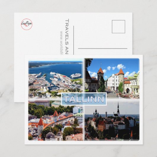 EE Tallin - Old City - Harbour - Viru Gate - Kiek Briefkaart (Voorkant / Achterkant)