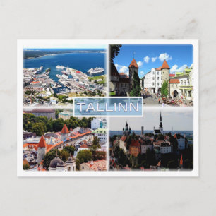 EE Tallin - Old City - Harbour - Viru Gate - Kiek Briefkaart