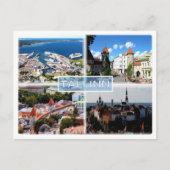 EE Tallin - Old City - Harbour - Viru Gate - Kiek Briefkaart (Voorkant)