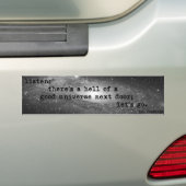 eecummings2 bumpersticker (Op auto)