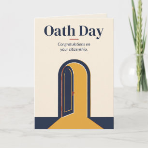 Eed Dag Staatsburgerschap Felicitatiekaart Kaart