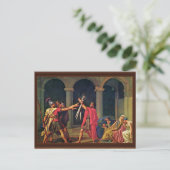 eed van David Jacques-Louis (beste Q) Briefkaart (Staand voorkant)