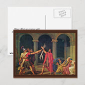eed van David Jacques-Louis (beste Q) Briefkaart (Voorkant / Achterkant)