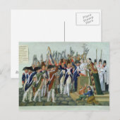 eed van de districten, februari 1790 briefkaart (Voorkant / Achterkant)