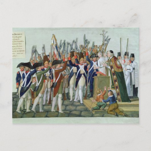 eed van de districten, februari 1790 briefkaart (Voorkant)