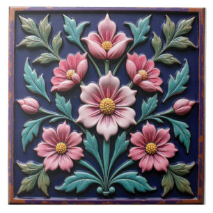 Eedsteen van de Heraldische Bloem Tegeltje