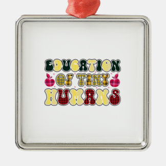 Eeducatie van kleine mensen metalen ornament