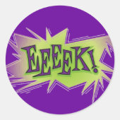 Eeeek! Halloween Ronde Sticker (Voorkant)