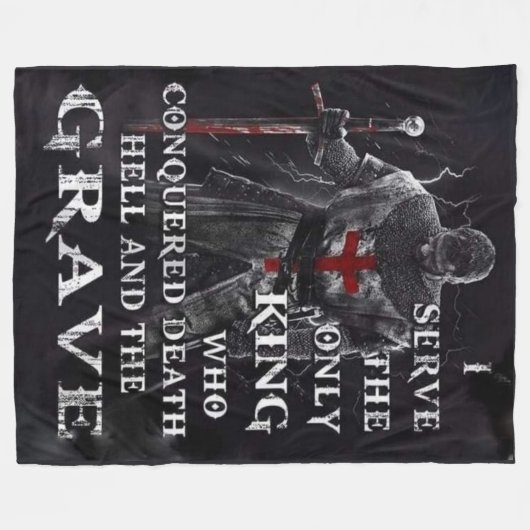 ÉÉÉN KONING FLEECE DEKEN (Voorkant (Horizontaal))