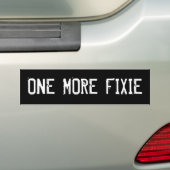 ÉÉÉN MEER FIXIE BUMPERSTICKER (Op auto)