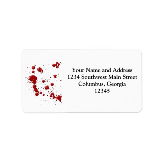 Eeew, is dat bloed op je etiket (Voorkant)