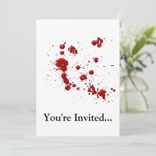 Eeew, is dat bloed op je kaart (Staand voorkant)