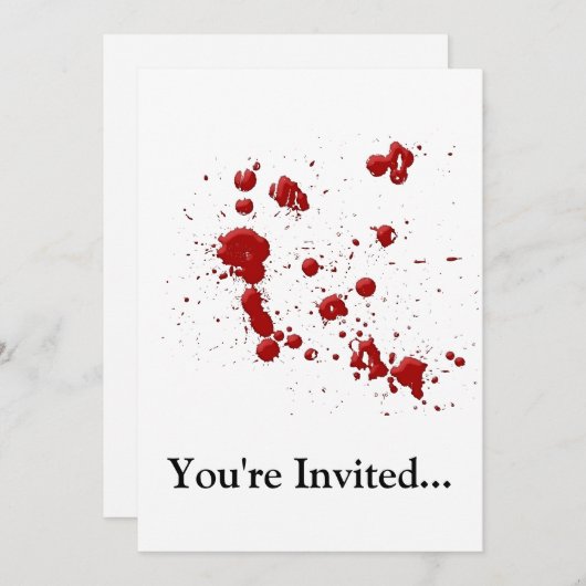 Eeew, is dat bloed op je kaart (Voorkant / Achterkant)