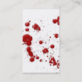 Eeew, is dat bloed op je visitekaartje (Achterkant)