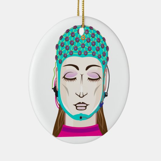 EEG-apparaat Scaningsignalen voor lezen en lezen Keramisch Ornament (Rechts)