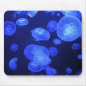 Eeirly Beauful Usule Blue Moon Jellyfish Custom Muismat (Voorkant)