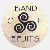 Eejit Ronde Sticker (Voorkant)