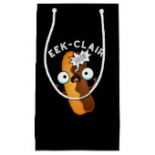 Eek-clair Funny Eclair Pun Dark BG Klein Cadeauzakje (Voorkant)